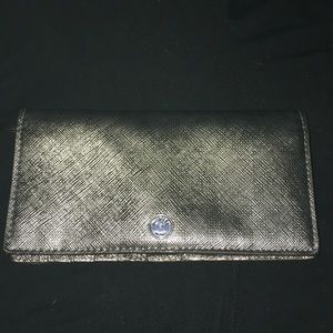 Michael Kors Metallic Pewter Bi-fold Womens Wallet